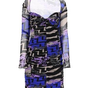 Emilio Pucci Stylish Blue and Purple Women's Dress